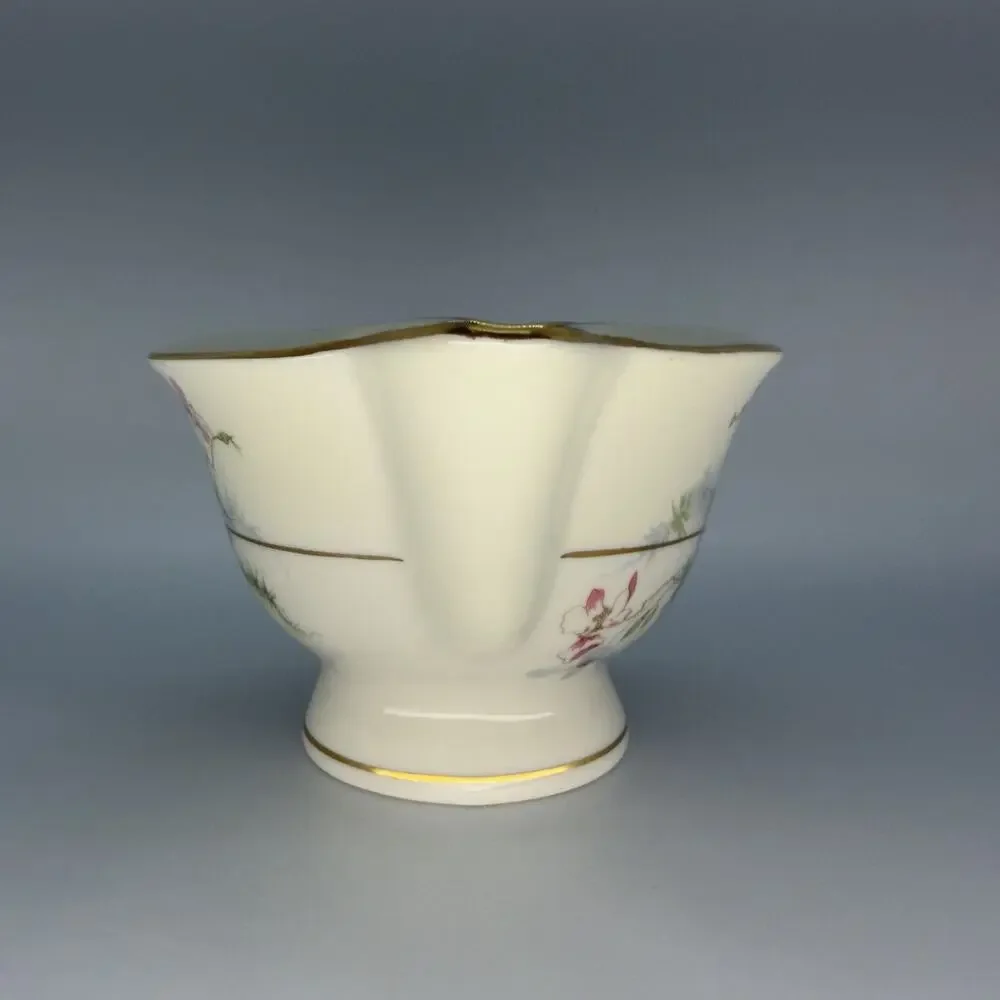 Theodore Haviland New York Apple Blossom Creamer Pitcher Gold Trim USA Made 40s